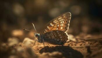 mariposa ala vitrinas natural belleza al aire libre generado por ai foto