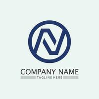 N Letter Logo Template vector