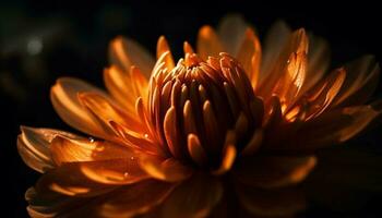 Vibrant yellow daisy, beauty in nature simplicity generated by AI photo