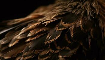 Vibrant feathers showcase the elegance of nature generated by AI photo