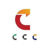 C logo for Vitamin and font C letter Identity and design business vector