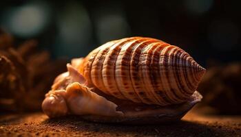 concha colección vitrinas belleza en naturaleza patrones generado por ai foto