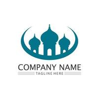 islamic icon and ramadhan logo design vector graphic sign