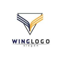 Falcon Wings Logo Template vector icon logo design app