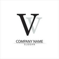 V Letter Logo Template vector