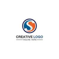 Business corporate S letter logo vector