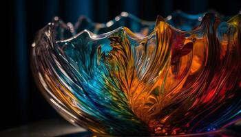 Vibrant colors illuminate abstract celebration of creativity generated by AI photo