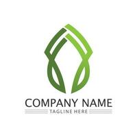 Eco Energy Vector Logo with leaf symbol. Green color with flash or thunder graphic. Nature and electricity renewable. This logo is suitable for technology, recycle, organic.