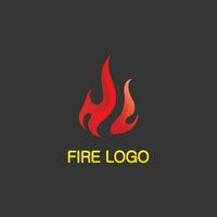 fuego logo e icono, elemento llameante caliente vector llama ilustración diseño energía, cálido, advertencia, signo de cocina, logo, icono, luz, potencia calor