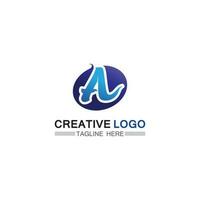 A Letter Logo Template vector