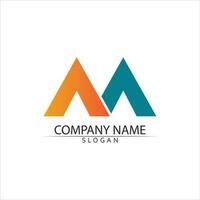 M Letter Logo Template vector