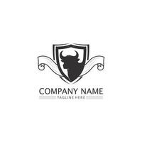 Bull buffalo head cow animal  mascot logo design vector for sport horn buffalo animal mammals head logo wild matador