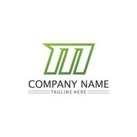 M Letter Logo Template vector