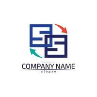 Business corporate letter S logo design vector design