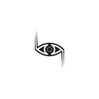 ojo icono y visión diseño logo aislado firmar símbolo vector intuición y espiritualidad