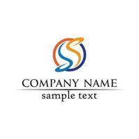 Business corporate letter S logo design vector design