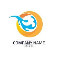 water drop Logo Template vector illustration design