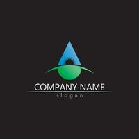 Water drop Logo Template vector