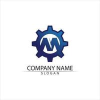 M Letter Logo Template vector