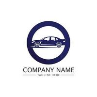 Car icons and vector logo automobiles for travel truck bus and other transport vector signs design illustration