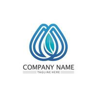 Water drop Logo Template vector