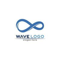 Water wave icon vector