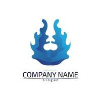 water drop Logo Template vector illustration design