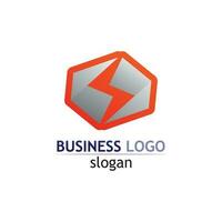 tipo de logotipo diseño vectorial negocio, empresa, identidad, icono de estilo logotipo creativo vector