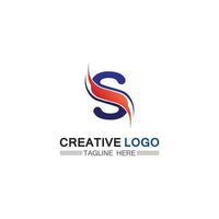 logotipo de la letra s corporativa empresarial vector