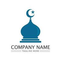 islamic icon and ramadhan logo design vector graphic sign