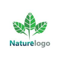 vector de diseño de logotipo de hoja para plantilla de símbolo de naturaleza editable, icono de vector de elemento de naturaleza de ecología de logotipo de hoja verde.