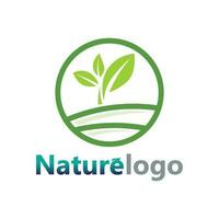 vector de diseño de logotipo de hoja para plantilla de símbolo de naturaleza editable, icono de vector de elemento de naturaleza de ecología de logotipo de hoja verde.