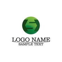 diseño de vector de diseño de logotipo de letra s corporativa empresarial