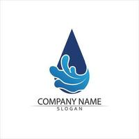 Water drop Logo Template vector