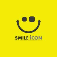 icono de sonrisa, sonrisa, diseño de logotipo vectorial, emoticonos felices, diseño divertido y felicidad de emoji vectorial vector