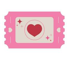 love coupon design over white vector