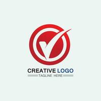 Checklist check mark logo vector or icon. Tick symbol in green color illustration. Accept okey symbol for approvement or cheklist design