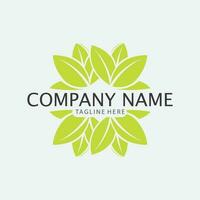 LEAF AND NATURE TREE LOGO FOR BUSINESS VECTOR GREEN PLANT ECOLOGY DESIGN