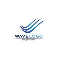 Water wave icon vector