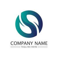 S letter and S logo Business corporate S font logo vector