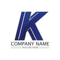 Letter K logo icon illustration design template.Graphic Alphabet Symbol for business finance logotype. Graphic Alphabet Symbol for Corporate Business Identity. vector