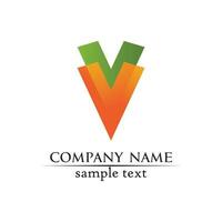 V letters business logo and symbols template vector