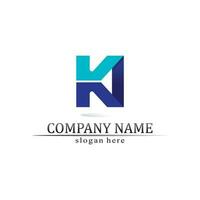 K logo design K letter font Concept Business logo vector and design initial company