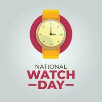 national watch day vector design for celebration. watch vector illustration. watch day vector template.