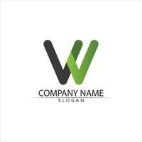 W Letter Logo Template vector