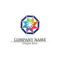 People logo, Team, Succes people work, Group and Community, Group Company and Business logo vector and design Care, Family icon Succes logo