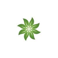 diseño de vector de hoja de árbol logotipo de concepto ecológico