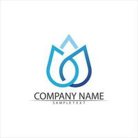 Water drop Logo Template vector