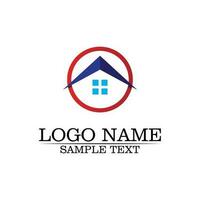 Real estate and home buildings logo icons template vector