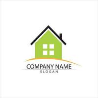 Real estate and home buildings vector logo icons template